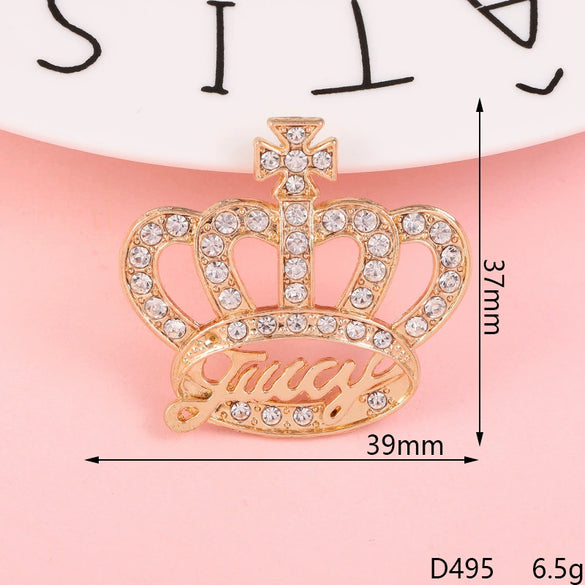 Alloy Crown Letter Pearl Handmade Diamond Rhinestone Jewelry Accessories Phone Case