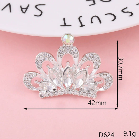 Alloy Crown Letter Pearl Handmade Diamond Rhinestone Jewelry Accessories Phone Case