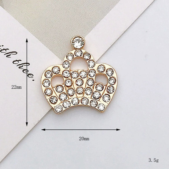 Alloy Crown Letter Pearl Handmade Diamond Rhinestone Jewelry Accessories Phone Case