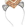 Alloy Crystal Cat Ears Headband Hair Accessories Electroplated Cute Women's