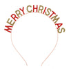 Alloy Crystal Crown Headband Hair Accessories With Antlers Stars Snowflake For Women Electroplated Animal Style