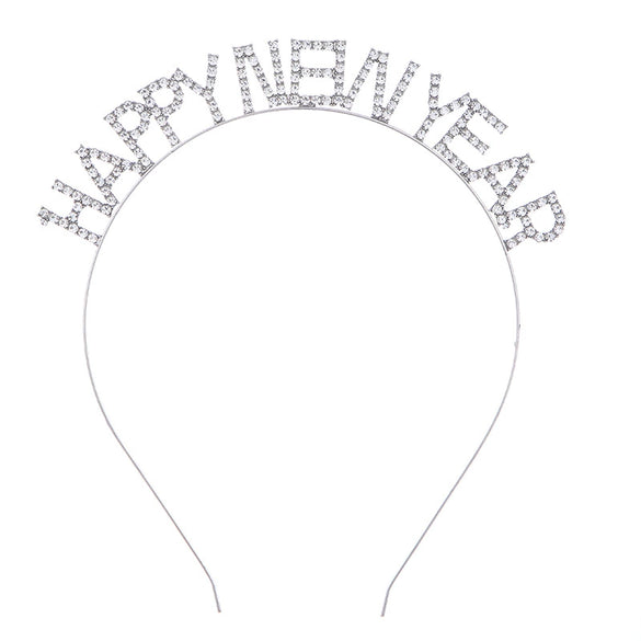Alloy Crystal Crown Headband Hair Accessories With Antlers Stars Snowflake For Women Electroplated Animal Style