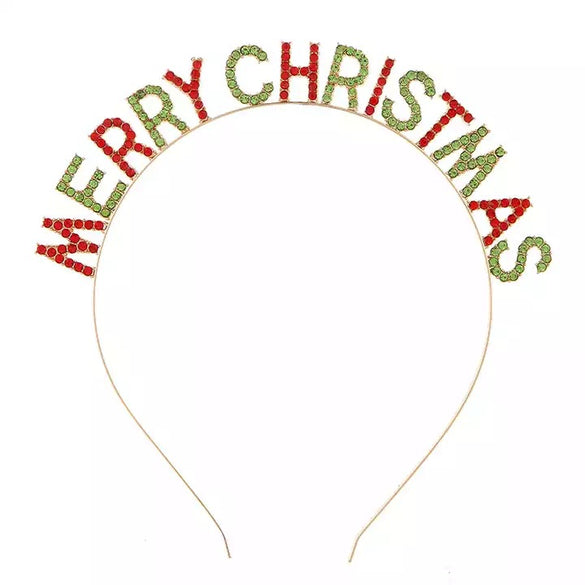 Alloy Crystal Crown Headband Hair Accessories With Antlers Stars Snowflake For Women Electroplated Animal Style
