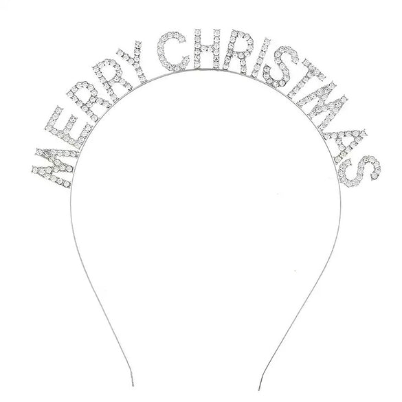 Alloy Crystal Crown Headband Hair Accessories With Antlers Stars Snowflake For Women Electroplated Animal Style