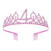 Alloy Crystal Hair Band Hair Accessories For Women With Letters Numbers Text Pattern And Electroplating Process
