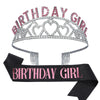 Alloy Crystal Letter Crown Fashion Headband For Women