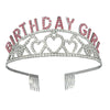 Alloy Crystal Letter Crown Fashion Headband For Women