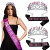 Alloy Crystal Letter Crown Fashion Headband For Women