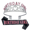 Alloy Crystal Letter Crown Fashion Headband For Women