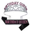 Alloy Crystal Letter Crown Fashion Headband For Women