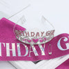 Alloy Crystal Letter Crown Fashion Headband For Women