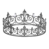 Alloy Crystal Queen Crown Headwear Electroplated For Women