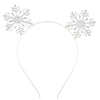 Alloy Crystal Snowflake Headband Hair Accessories For Party Girls With Electroplating