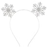 Alloy Crystal Snowflake Headband Hair Accessories For Party Girls With Electroplating