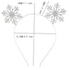 Alloy Crystal Snowflake Headband Hair Accessories For Party Girls With Electroplating