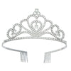 Alloy Crystal Women's Bridal Crown Hair Band With Letter And Text Pattern Electroplated For Party