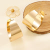 Alloy Cshaped Geometric Electroplated Earrings