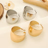 Alloy Cshaped Geometric Electroplated Earrings