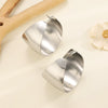 Alloy Cshaped Geometric Electroplated Earrings