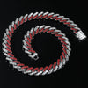 Alloy Cuban Chain Hip Hop Style Geometric Diamond Men's Necklace