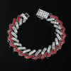 Alloy Cuban Chain Hip Hop Style Geometric Diamond Men's Necklace