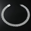 Alloy Cuban Chain Hiphop Style Hletter Hollow Diamond Jewelry Bracelet And Necklace For Men And Women