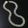 Alloy Cuban Chain Hiphop Style Jewelry With Geometric Pattern And Diamond Design