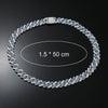 Alloy Cuban Chain Hiphop Style Jewelry With Geometric Pattern And Diamond Design