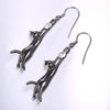Alloy Cute Animal Kitten Stretch Earrings For Women With Electroplating