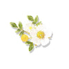 Alloy Daisy Flower Brooch Electroplated Natural Style For Women