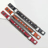 Alloy Denim Punk Geometric Fivepointed Star Chain Cowhide Bracelet Electroplating Unisex