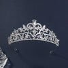 Alloy Diamond Bridal Crown Retro Style Electroplated For Women