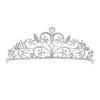 Alloy Diamond Bridal Crown Retro Style Electroplated For Women