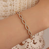 Alloy Diamond Cut Out Cross Geometric Fashion Twist Bracelet