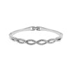 Alloy Diamond Cut Out Cross Geometric Fashion Twist Bracelet