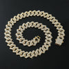 Alloy Diamond Geometric Hip Hop Cuban Chain Necklace