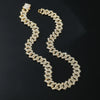 Alloy Diamond Geometric Hip Hop Cuban Chain Necklace