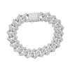 Alloy Diamond Geometric Hip Hop Cuban Chain Necklace
