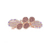 Alloy Diamond Hairpin Spring Clip For Women