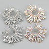 Alloy Diamond Rhinestone Geometric Sunflower Women's Earrings