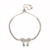 Alloy Diamond Women's Love Geometric Retro Bracelet With Flower And Heart Shapes