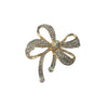 Alloy Diamondencrusted Bow Brooch Electroplating Fashion Jewelry