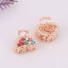 Alloy Diamondencrusted Grabber Bangs Clip Women's Fashion Headwear Bow Hairpin