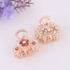 Alloy Diamondencrusted Grabber Bangs Clip Women's Fashion Headwear Bow Hairpin