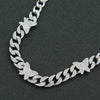 Alloy Diamondencrusted Insectshaped Cuban Chain Necklace For Women