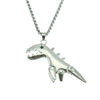 Alloy Dinosaur Pendant Necklace With Geometric Style And Electroplating For Men And Women Couple