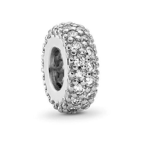 Alloy Diy Bracelet Accessories With Rose Gold Electroplated Large Hole Beads And Totem Pattern