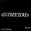 Alloy Diy Letter Rhinestone Accessories Electroplated With Number Letters Pattern