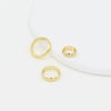 Alloy Double Hole Circle Bead Ring Electroplated Diy Bag Accessories