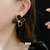 Alloy Doublelayer Cut Out Flower Geometric Style Electroplated Women's Earrings